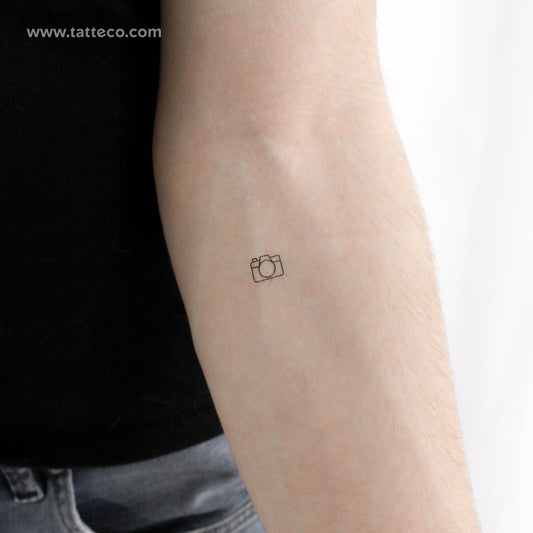 Tatuaje temporal de cámara - Juego de 3