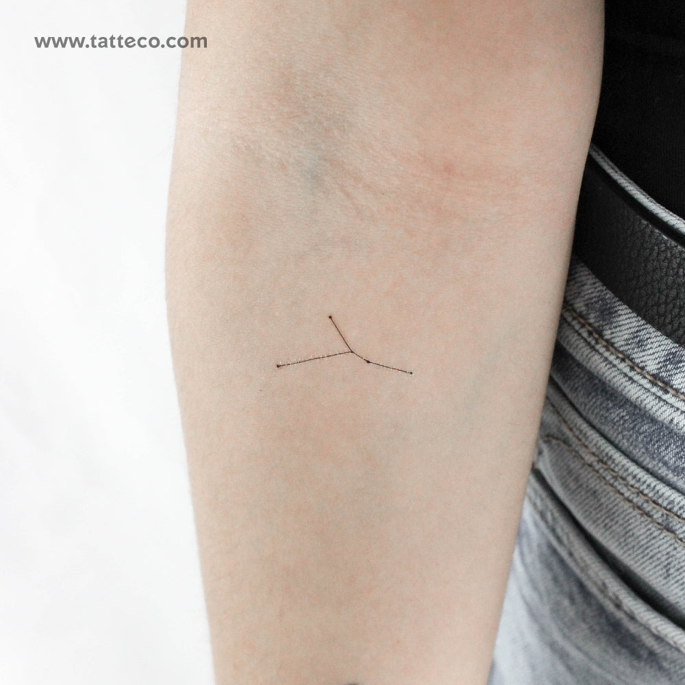 Small Cancer Constellation Temporary Tattoo - Set of 3