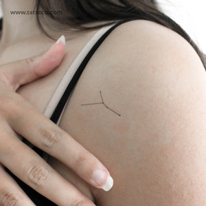 Small Cancer Constellation Temporary Tattoo - Set of 3