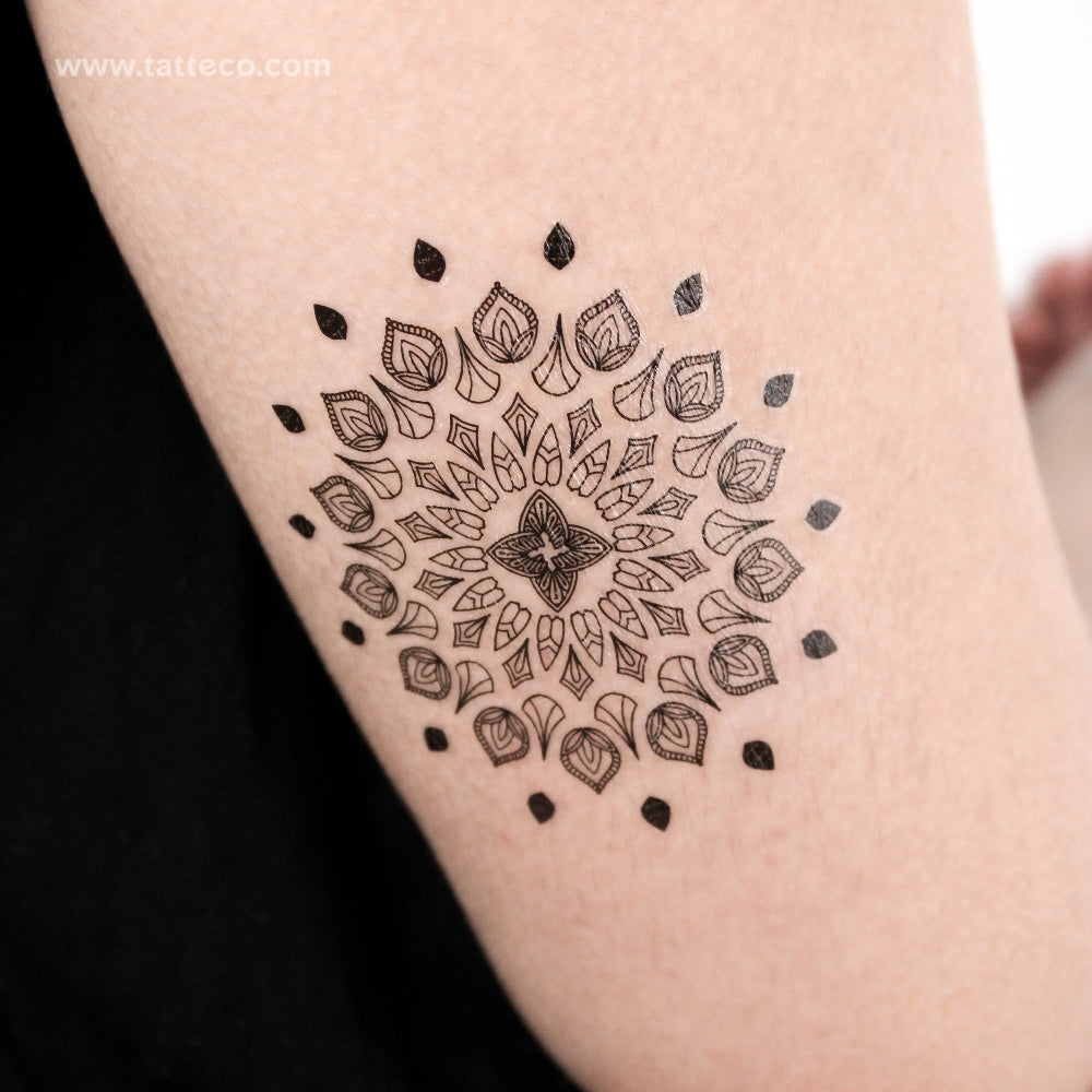 Mandala Temporary Tattoo - Set of 3
