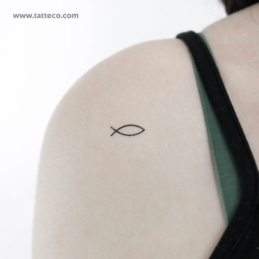 Jesus Fish Temporary Tattoo - Set of 3