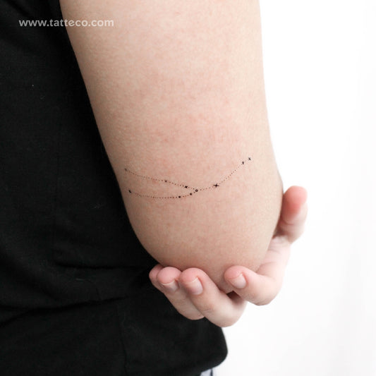 Tatuaje temporal de la constelación de Tauro (puntos) - Juego de 3