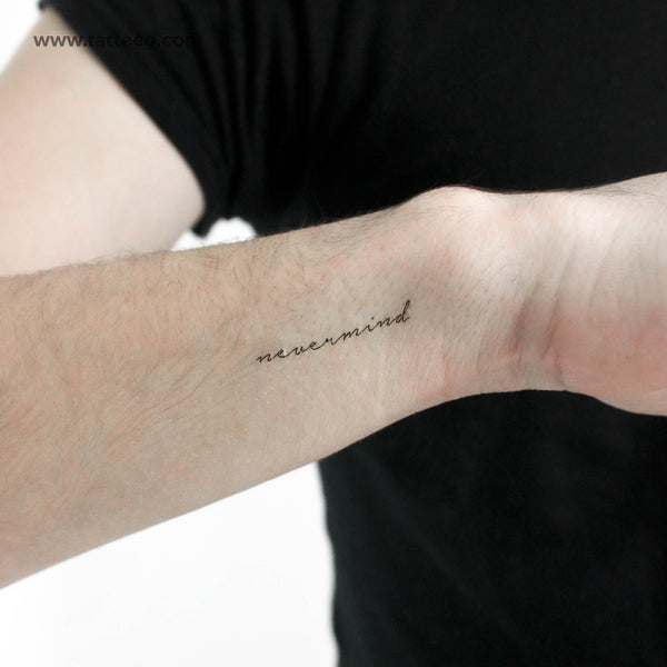 Nevermind Temporary Tattoo - Set of 3