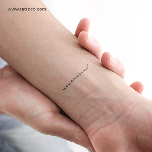 Nevermind Temporary Tattoo - Set of 3