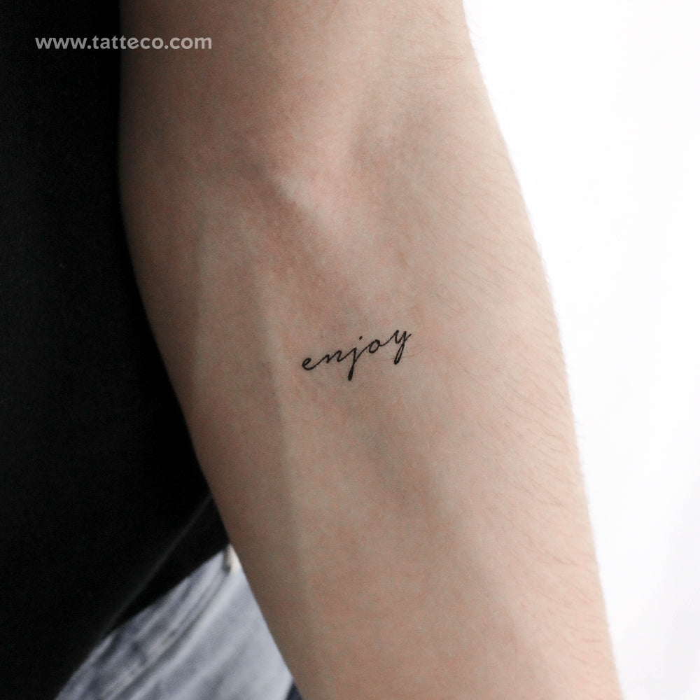Enjoy Temporary Tattoo - Set of 3