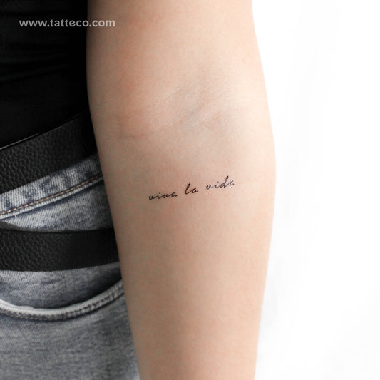 Tatuaje temporal Viva La Vida - Juego de 3