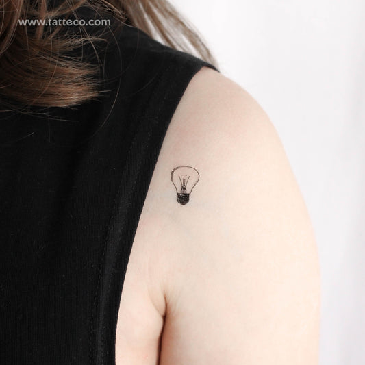 Light Bulb Temporary Tattoo - Set of 3