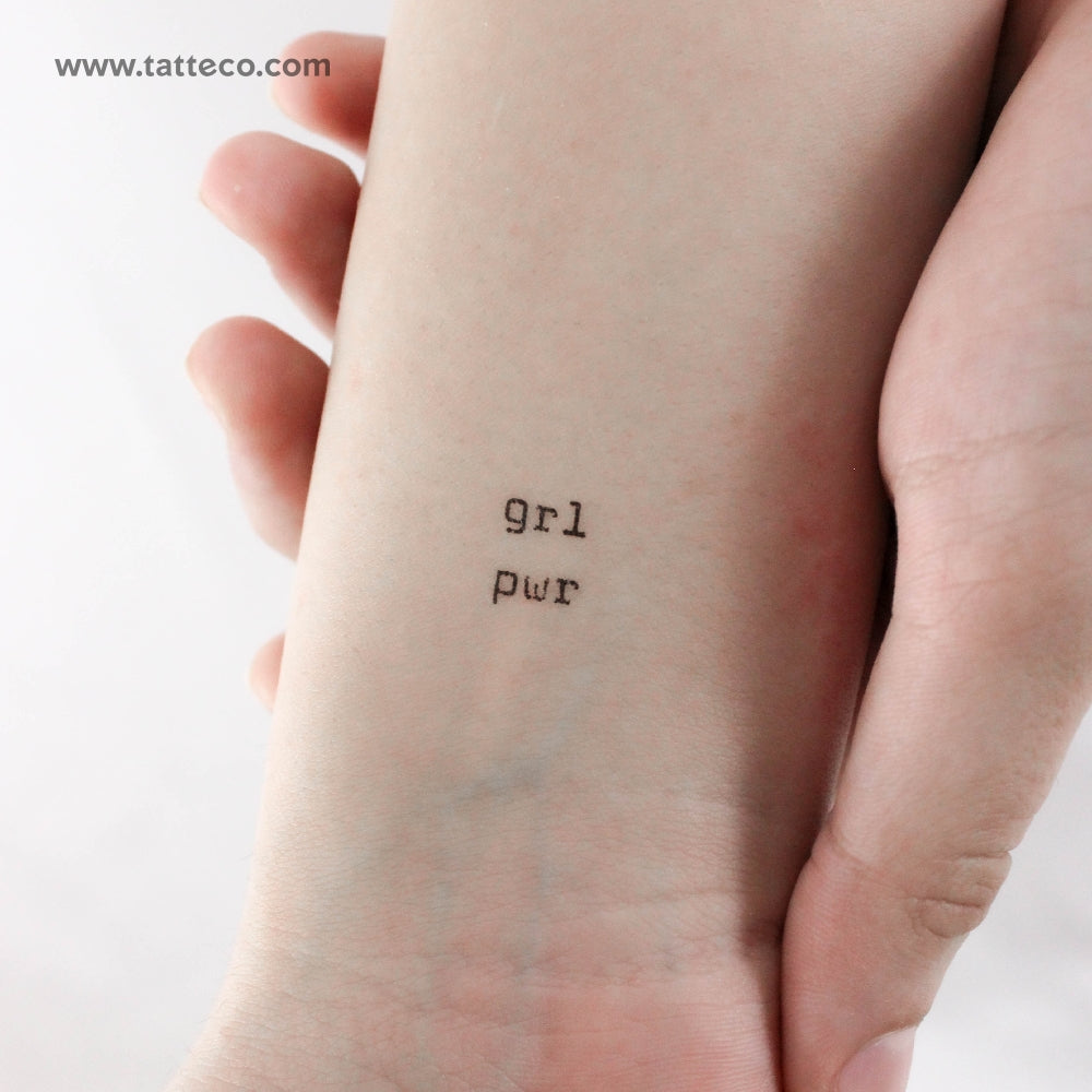GRL PWR Temporary Tattoo - Set of 3