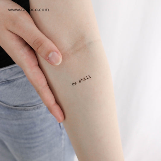Be Still Temporary Tattoo - Set of 3