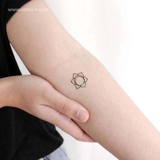 Tatuaje temporal Svadhishthana Chakra - Conjunto de 3
