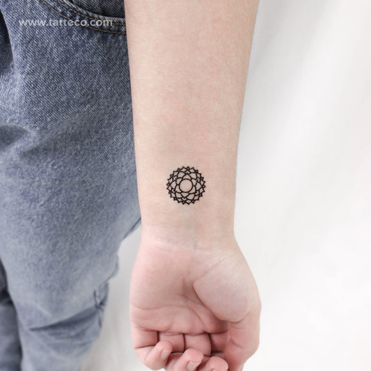 Tatuaje temporal del chakra Sahasrara - Juego de 3