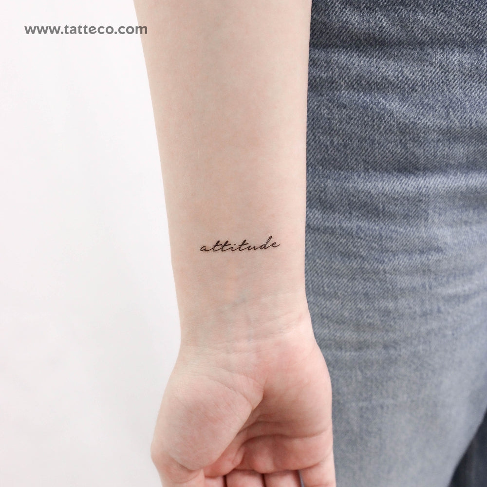 Tatuaje temporal de actitud - Juego de 3