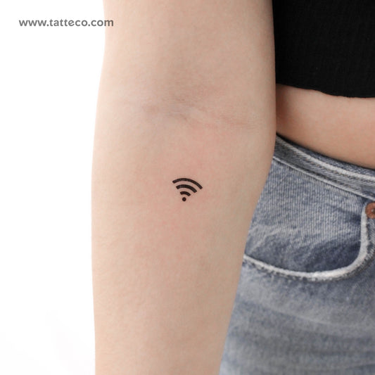 Tatuaje temporal de wifi - Juego de 3