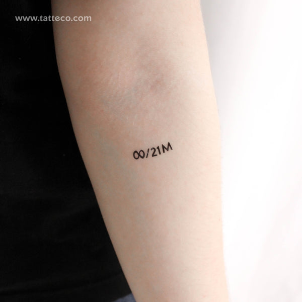 Everything Divided By 21 Million Temporary Tattoo - Set of 3