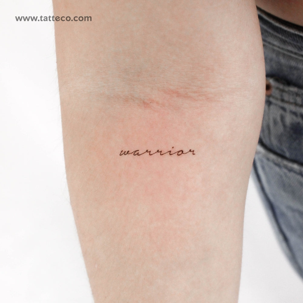 Warrior Temporary Tattoo - Set of 3