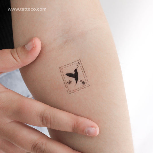 Tatuaje temporal de colibrí (juego de 3)
