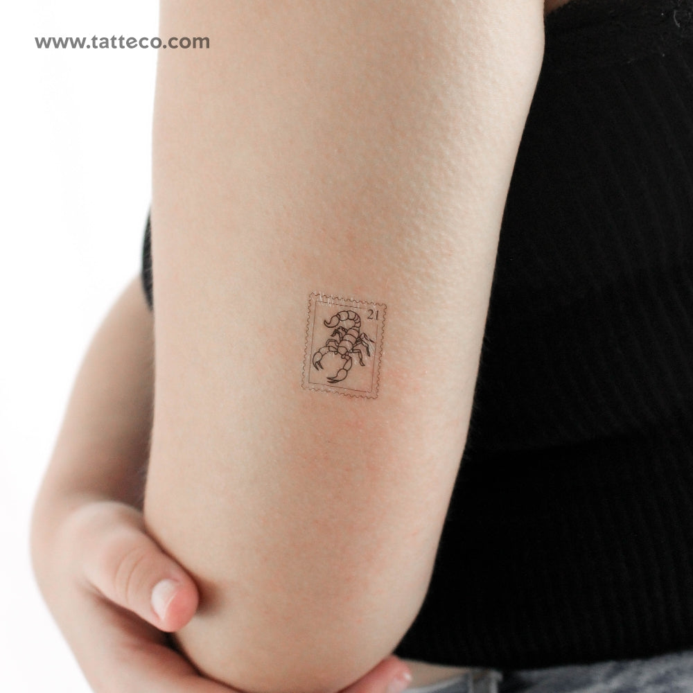 Tatuaje temporal de escorpión (juego de 3)
