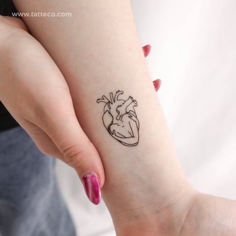 Heart Hug Temporary Tattoo - Set of 3