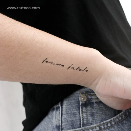 Femme Fatale Temporary Tattoo - Set of 3