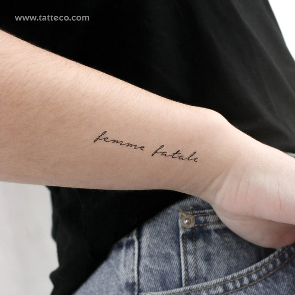 Femme Fatale Temporary Tattoo - Set of 3