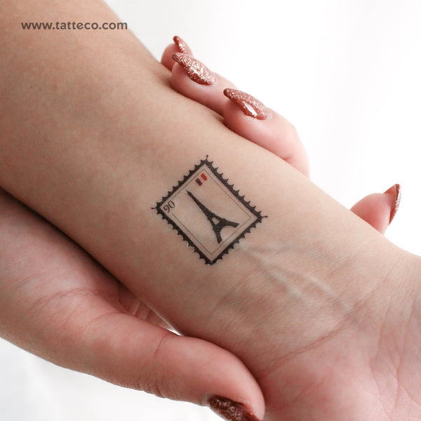 France Stamp Temporary Tattoo - Set of 3
