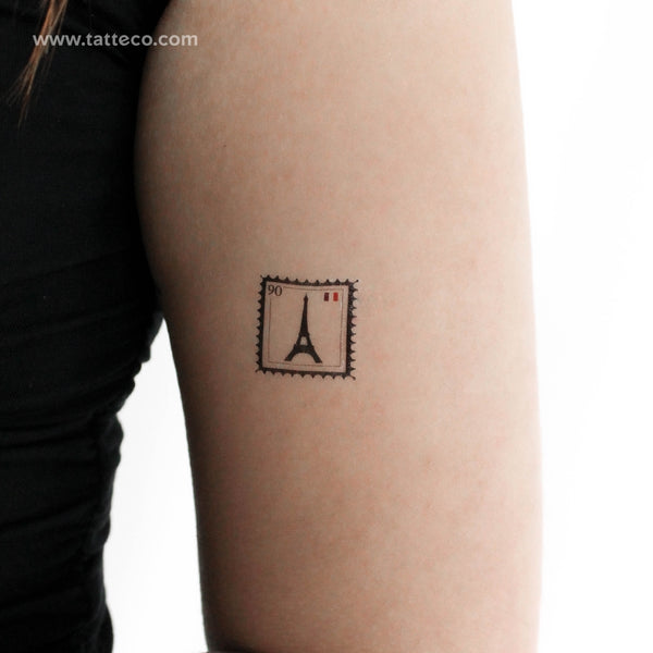 France Stamp Temporary Tattoo - Set of 3