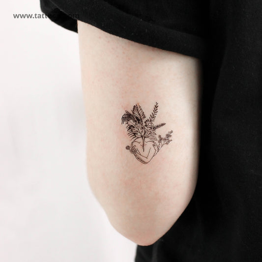 Tatuaje temporal de flor - Juego de 3
