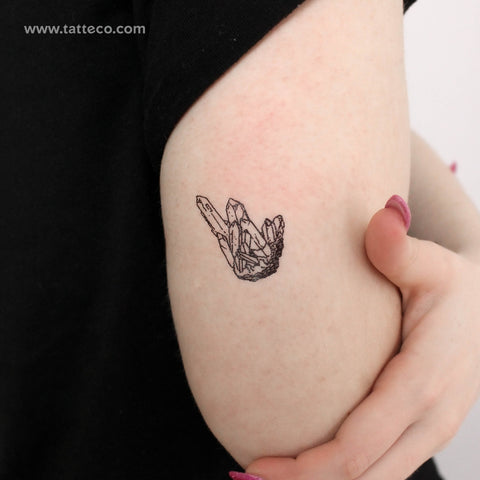 Crystals Temporary Tattoo - Set of 3