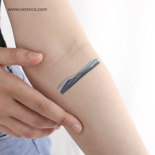 Mountain Range By Ann Lilya Temporary Tattoo - Set of 3