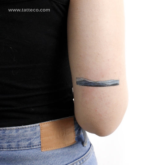 Mountain Range By Ann Lilya Temporary Tattoo - Set of 3