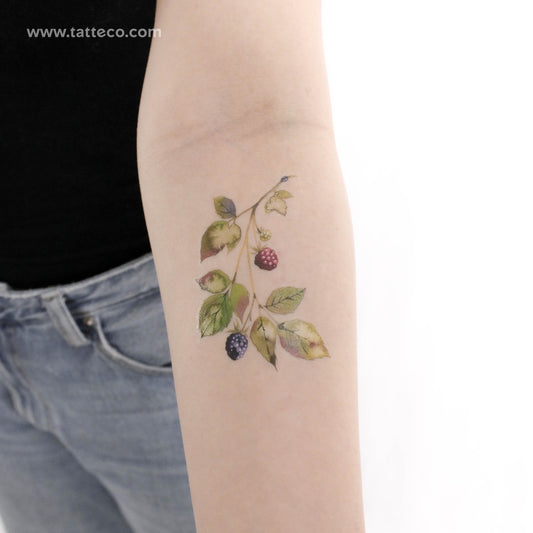 Tatuaje temporal Rasperry de Ann Lilya - Juego de 3