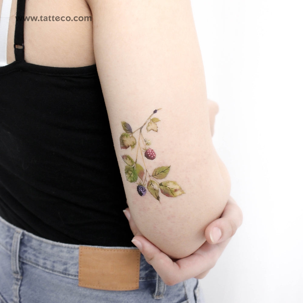 Rasperry By Ann Lilya Temporary Tattoo - Set of 3