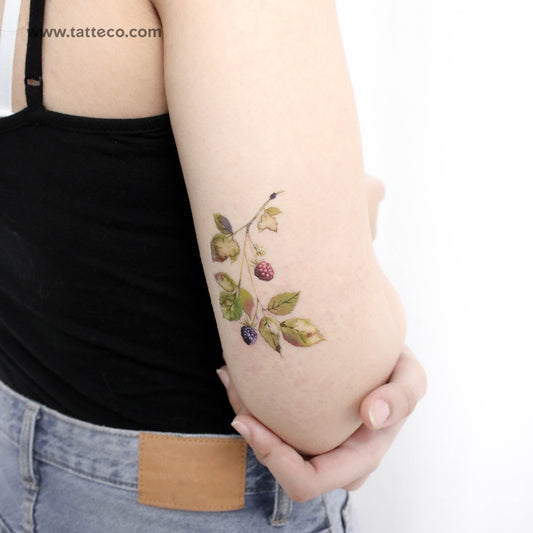 Tatuaje temporal Rasperry de Ann Lilya - Juego de 3