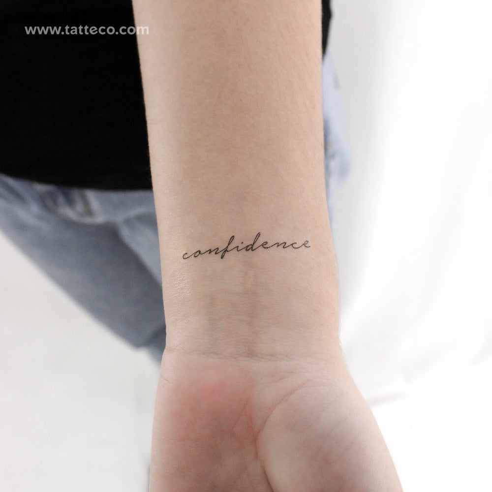 Confidence Temporary Tattoo - Set of 3