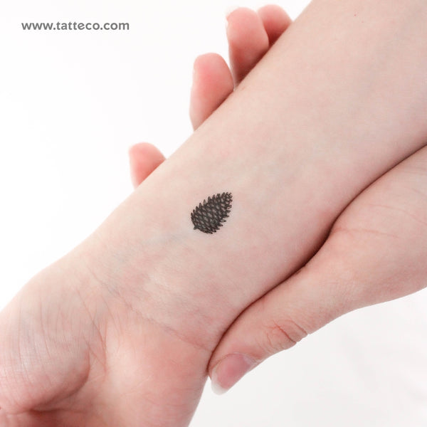 Pine Cone Temporary Tattoo - Set of 3