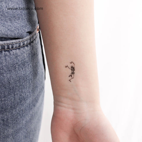 Small Dancing Skeleton Temporary Tattoo - Set of 3