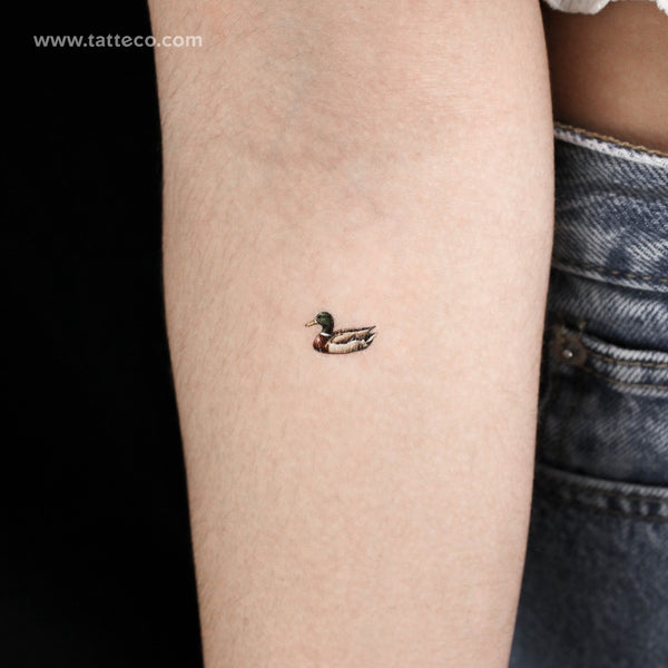 Tiny Duck Temporary Tattoo - Set of 3