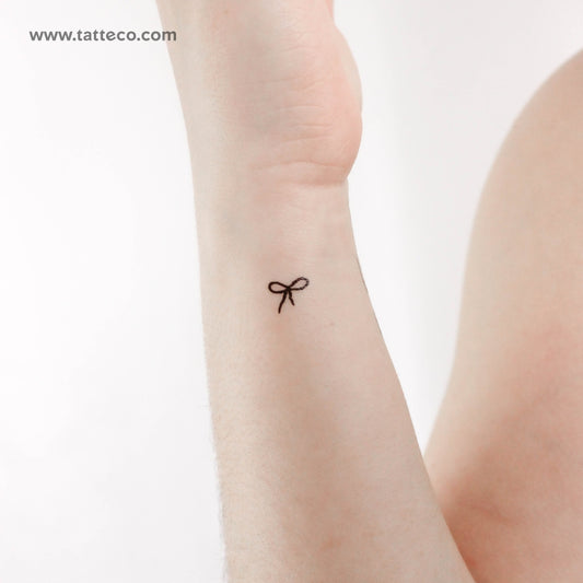 Tiny Bow Temporary Tattoo - Set of 3