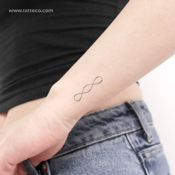 Double Infinity Symbol Temporary Tattoo - Set of 3