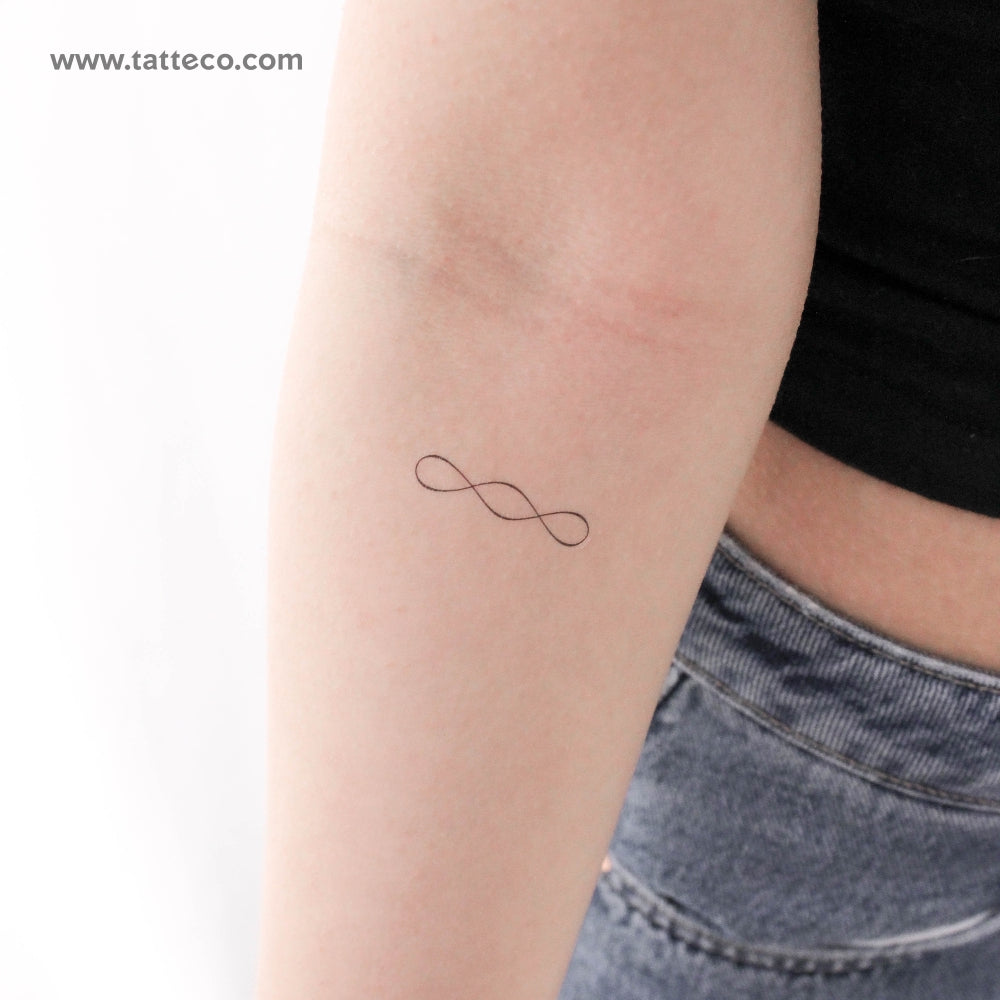 Double Infinity Symbol Temporary Tattoo - Set of 3