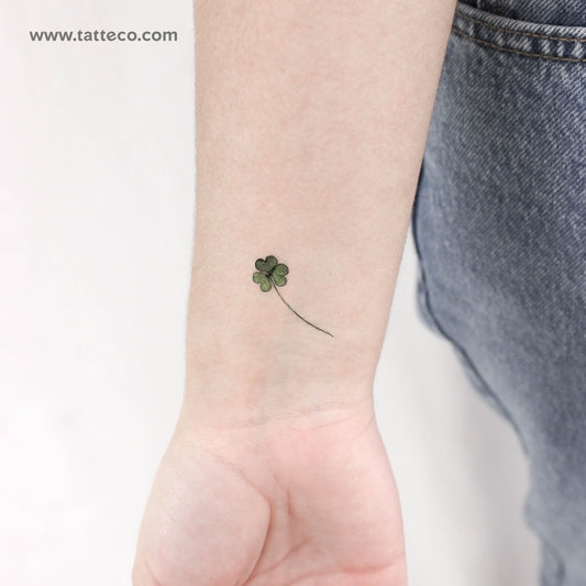 Tatuaje temporal de trébol pequeño de Ann Lilya (juego de 3)