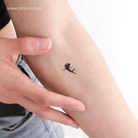 Little Fairy Silhouette Temporary Tattoo - Set of 3