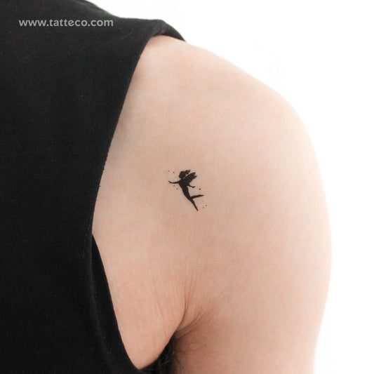 Little Fairy Silhouette Temporary Tattoo - Set of 3