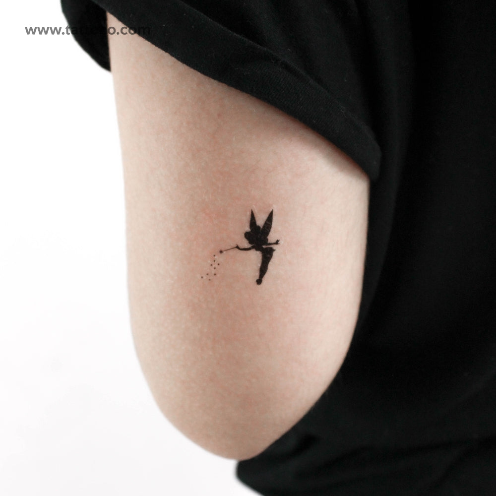 Tinker Bell Silhouette Temporary Tattoo - Set of 3