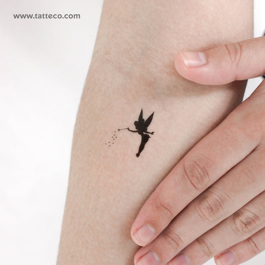 Tinker Bell Silhouette Temporary Tattoo - Set of 3