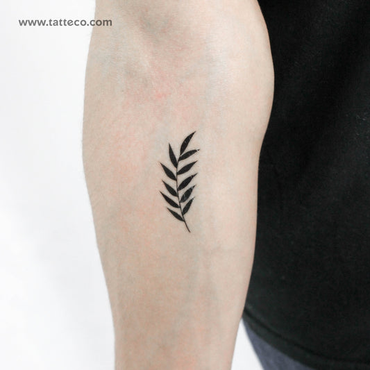 Tatuaje temporal de hoja de fresno de Zihee (juego de 3)