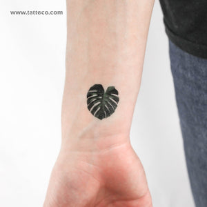 monstera leaves tattoo Monstera Leaf Temporary Tattoo