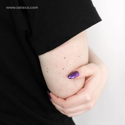 Minimalist Virgo Constellation Temporary Tattoo - Set of 3