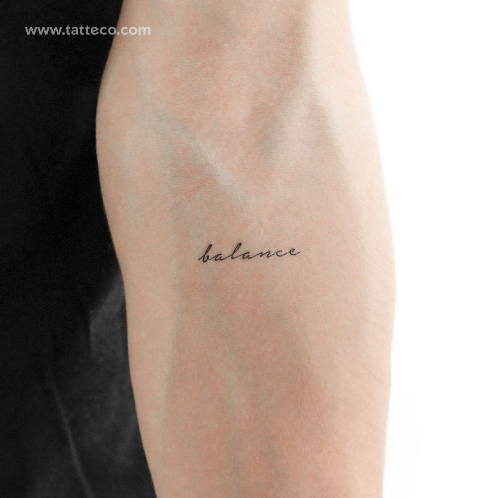 'Balance' Temporary Tattoo - Set of 3