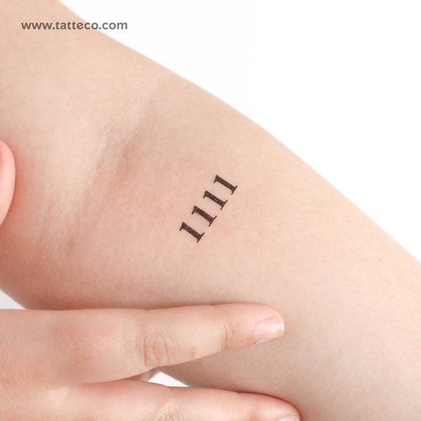 1111 Temporary Tattoo - Set of 3